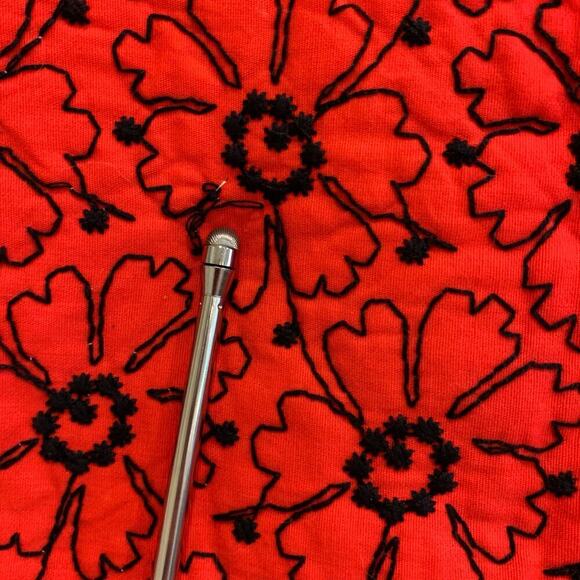 Vintage Maxi Skirt Handmade Pink and Black Blanket Material Size Measured Medium - Picture 8 of 9